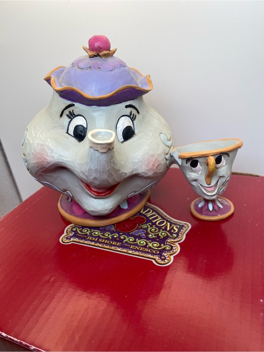 NEW Disney Traditions Jim Shore Mrs. Potts and Chip Figurine Beauty & the Beast